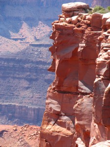 Man's Face in Cliff Wall at Dead Horse Point State Park